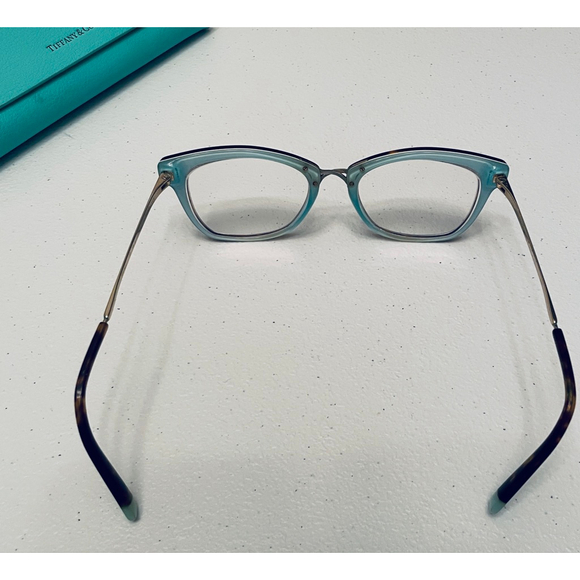 Women's Tiffany & Co. Brown and Blue Glasses One Size Case Included - Picture 2 of 11
